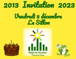 Régie de quartier 10 ans au Sillon