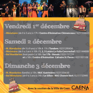 weekend mandarine 3 décembre au Sillon