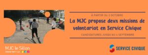 recherche de volontaire en service civique à la mjc du chemin vert
