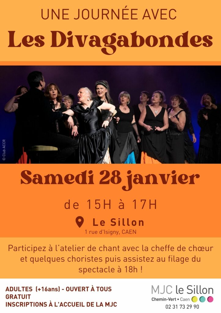 stage chorale Divagabondes samedi 28 janvier.