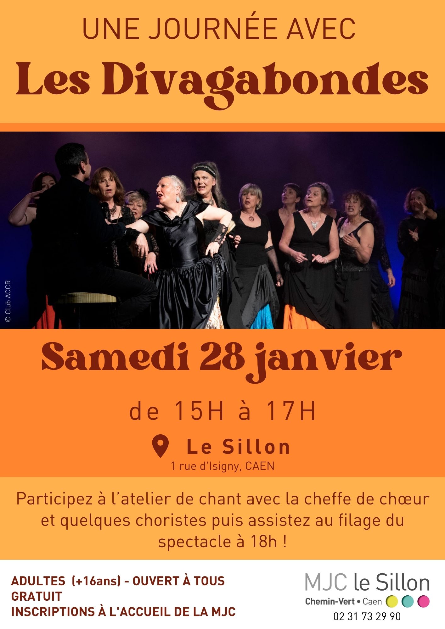 stage chorale Divagabondes samedi 28 janvier.